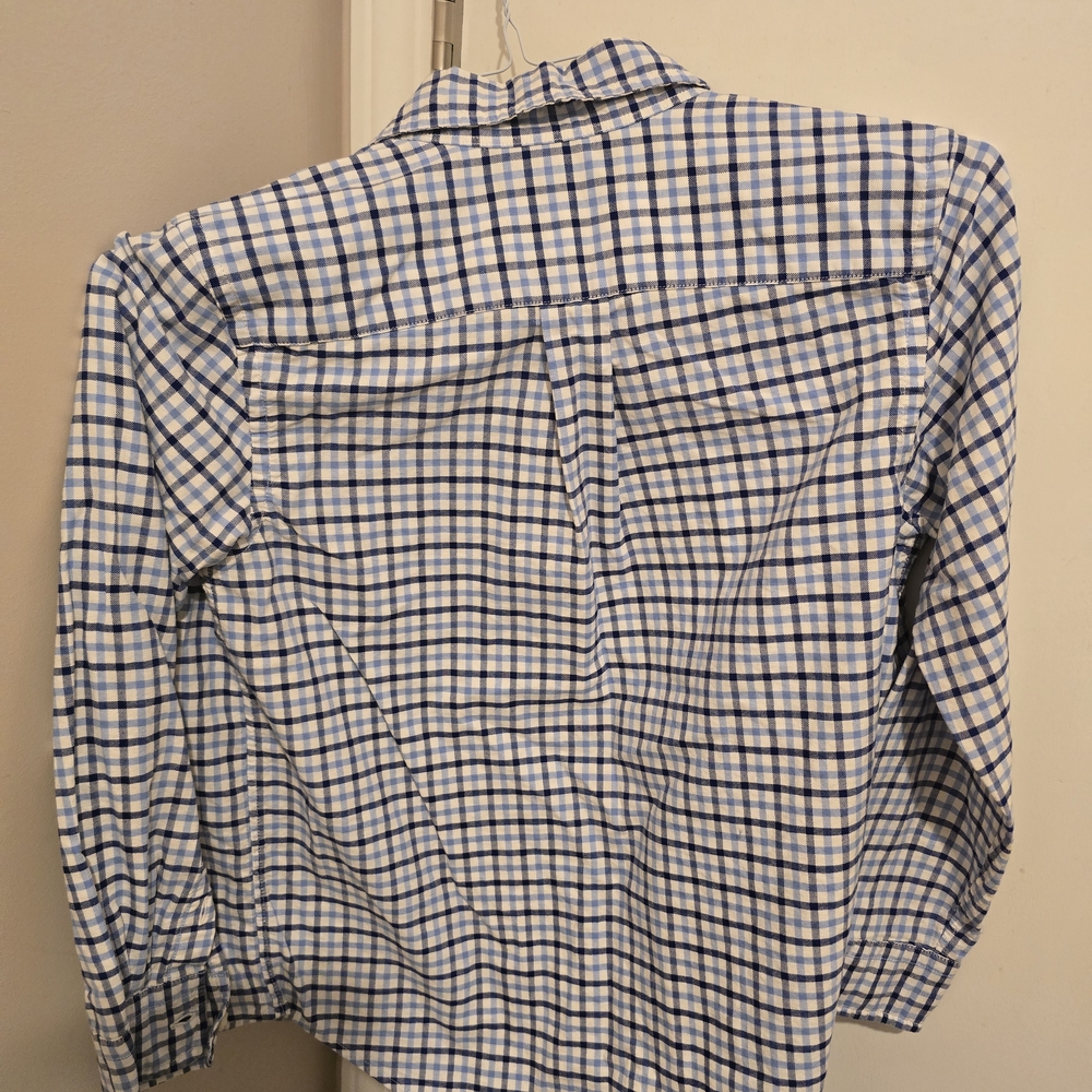 Polo by Ralph Lauren Blue and White Casual Button Down Shirt